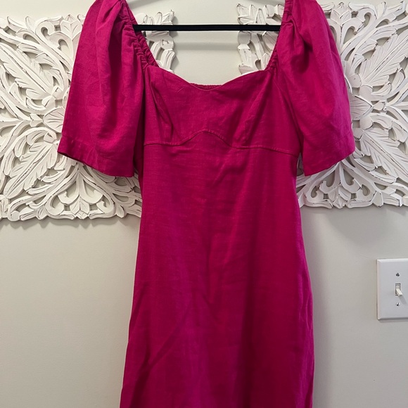 Target linen dress (pink, S) - Picture 3 of 4